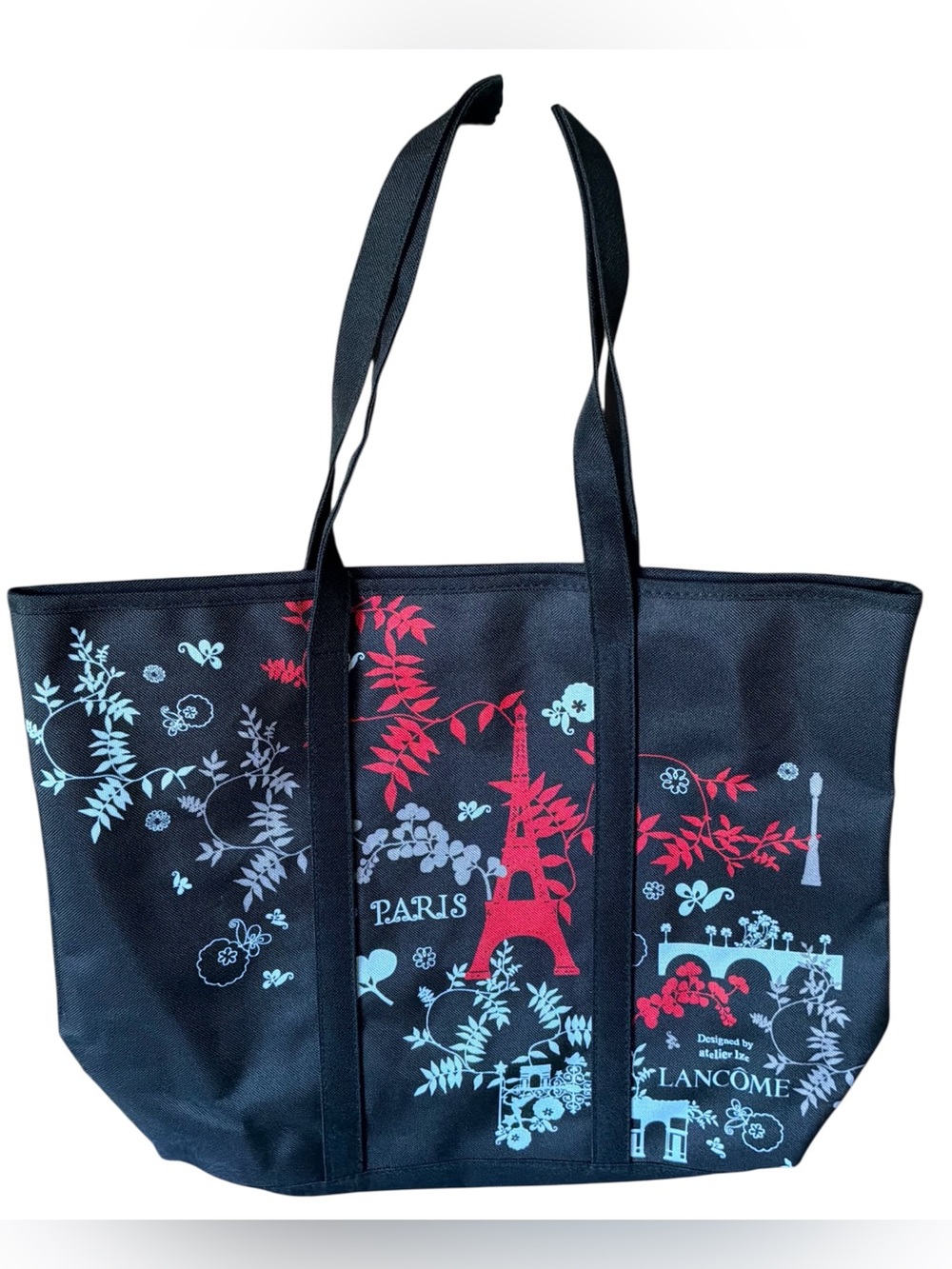 LANCÔME TOTE BAG - BLACK W DECOR - Designed By Atelier Ize-NEW